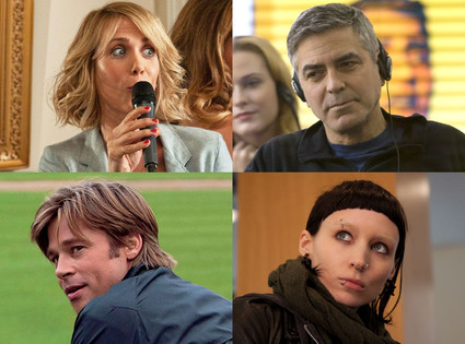 Kristin Wiig, Bridesmaids, Rooney Mara, Dragon Tattoo, Brad Pitt, Moneyball, George Clooney in Ides of March Kristin Wiig, Bridesmaids, Rooney Mara, Dragon Tattoo, Brad Pitt, Moneyball, George Clooney in Ides of March